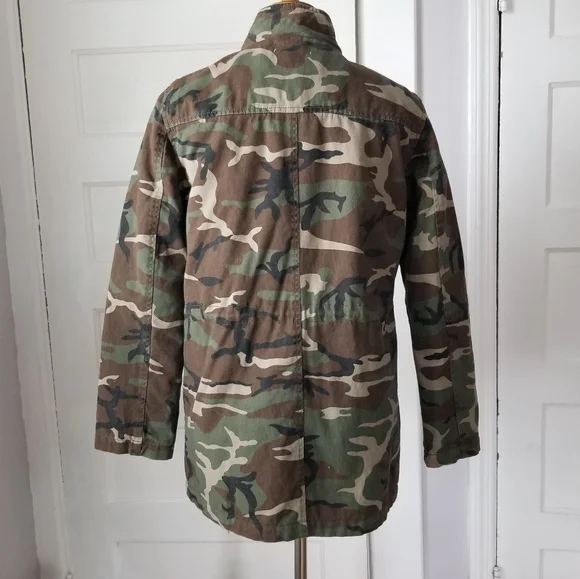 Charlotte Russe Camo Utility Jacket, Size S - Picture 2 of 14